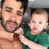 Gusttavo Lima já é pai de Gabriel, de 8 meses, fruto do casamento com Andressa Suita