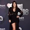 A cantora Marina Morgan usou look com transparência no iHeartRadio Music Awards, realizado no The Forum, em Inglewood, na Califórnia, neste domingo, 11 de março de 2018