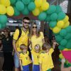 Famosos chegam ao Beach Park, em Fortaleza, antes de partirem para a Arena Castelão, onde vai acontecer o jogo Brasil x México, em 17 de junho de 2014
