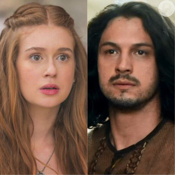 Afonso (Romulo Estrela) e Amália (Marina Ruy Barbosa) têm briga feia nos próximos capítulos da na novela 'Deus Salve o Rei': 'Princesa mimada'
