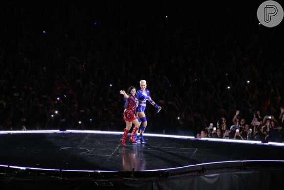 Katy Perry convidou Gretchen para participar de seu show neste sábado, 17 de março de 2018, em São Paulo