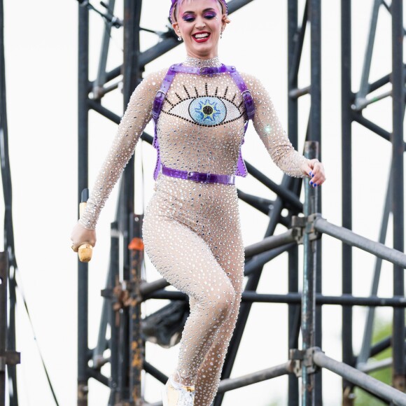 No sábado Katty Perry se apresentou em São Paulo