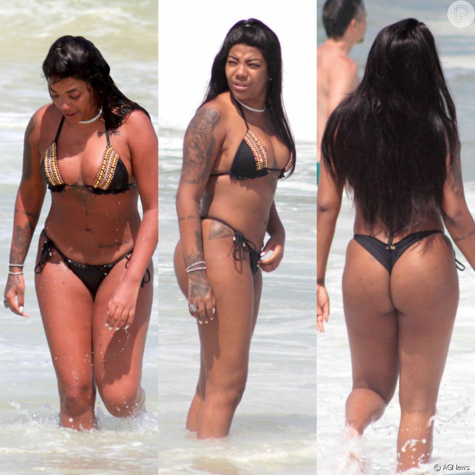 Ludmilla Aposta Em Biqu Ni Fio Dental Para Se Divertir Na Praia Fotos Purepeople