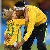 Neymar curtiu o dia de descanso ao lado do filho, Davi Lucca