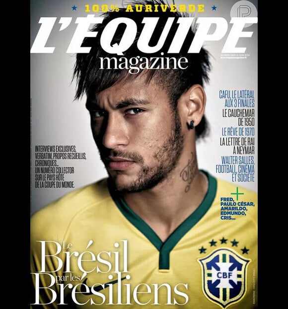 Neymar estampa capa de revista francesa em especial a Seleção Brasileira