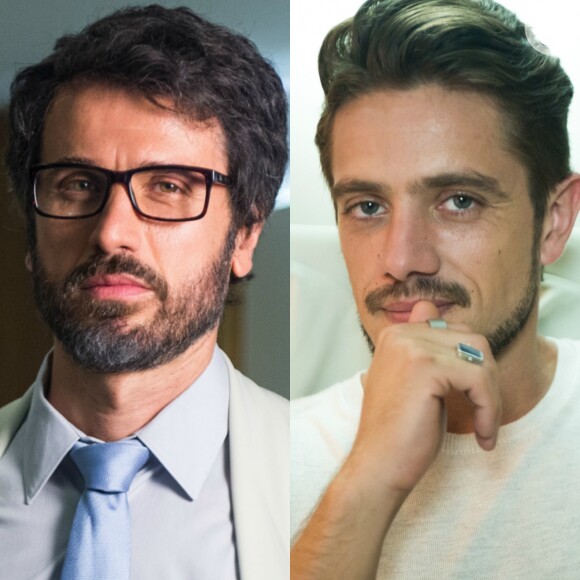 Samuel (Eriberto Leão) é acusado de assédio sexual por Renato (Rafael Cardoso), na novela 'O Outro Lado do Paraíso'