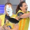 Eliana levou torta na cara de Celso Portiolli na reestreia do 'Passa ou Repassa', no 'Domingo Legal', no SBT, neste domingo, 25 de março de 2018