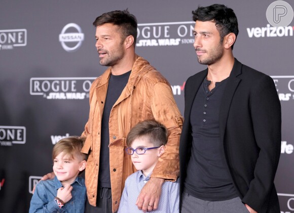 Ricky Martin é pai dos gêmeos Valentino e Matteo, de 9 anos