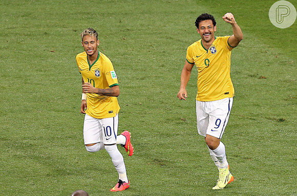 Fred também marcou um gol para a Seleção Brasileira