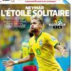 Neymar ganhou destaque na imprensa internacional após marcar 2 gols na vitória do Brasil sobre Camarões. 'Estrela solitária', escreveu o jornal francês 'L'Equipe' sobre o camisa 10 da Seleção nesta terça-feira, 24 de junho de 2014