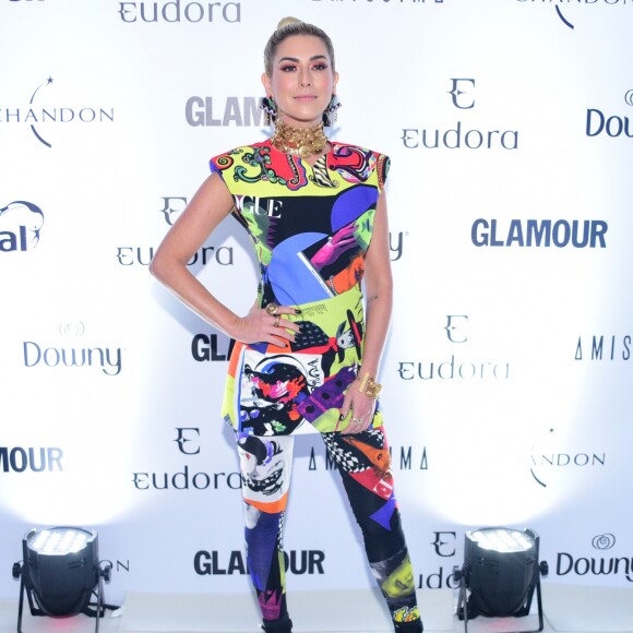 Fernanda Paes Leme de Versace na 4ª edição do Prêmio Geração Glamour, realizado na Casa Charlô, em São Paulo, na noite desta quarta-feira, 4 de abril de 2018