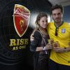 O ator português Paulo Rocha levou a namorada, Juliana Pereira, para festa de cervejaria no Maracanã, onde também assistiu ao jogo da França e Equador