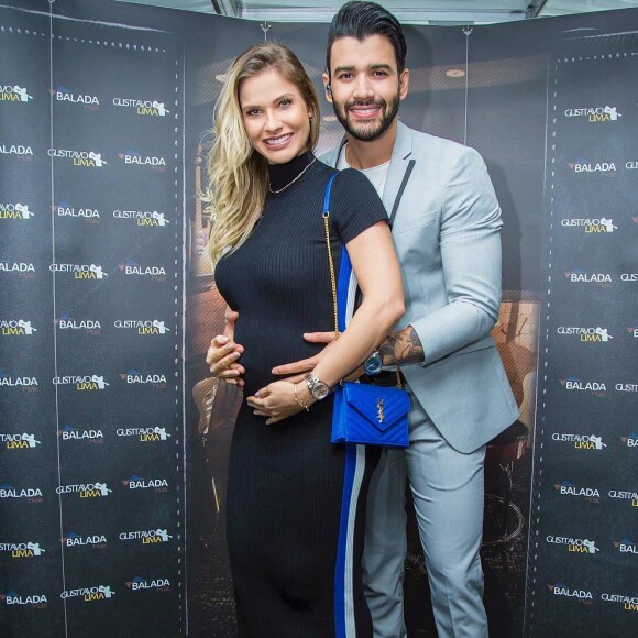 Andressa Suita e Gusttavo Lima já são pais de Gabriel