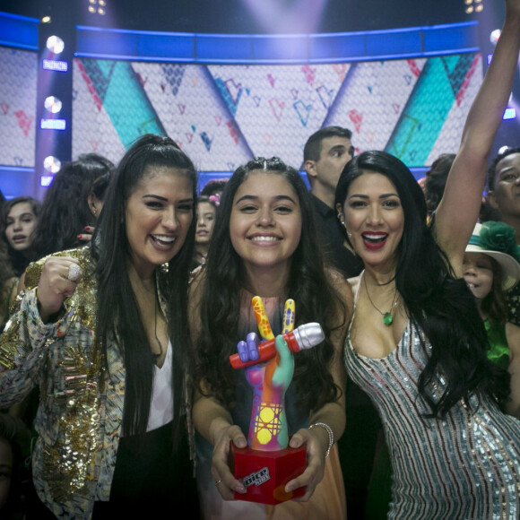 Eduarda Brasil foi a grande campeã do programa 'The Voice Kids' neste domingo, 8 de abril de 2018