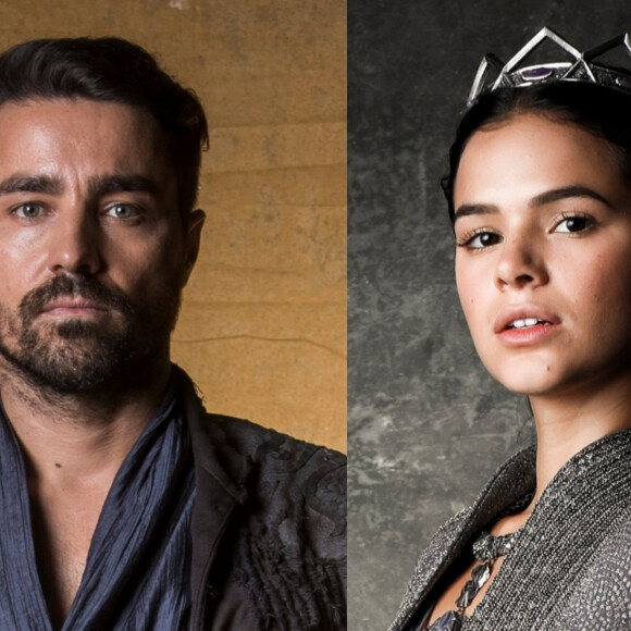 Virgílio (Ricardo Pereira) escapa de ser torturado e morto a mando de Catarina (Bruna Marquezine) ao chantagear a vilã na novela 'Deus Salve o Rei'