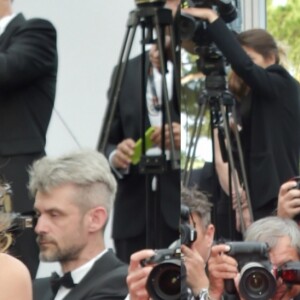 Izabel Goulart atraiu flashes a bordo de um look branco Ralph & Russo para prestigiar o filme 'O Sacrifício do Cervo Sagrado', na 70ª edição do festival de Cannes, em 22 de maio de 2017