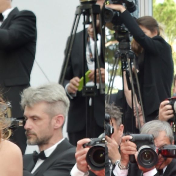 Izabel Goulart atraiu flashes a bordo de um look branco Ralph & Russo para prestigiar o filme 'O Sacrifício do Cervo Sagrado', na 70ª edição do festival de Cannes, em 22 de maio de 2017