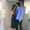 Túlio Gadêlha e Fátima Bernardes foram fotografados em clima de romance em shopping do Rio