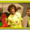 Neymar e David Luiz cantaram acompanhados por Mumuzinho em quadro da atração