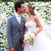 Marina Ruy Barbosa se casou com Xande Negrão no dia 7 de outubro de 2017 em uma festa realizada para 800 pessoas em Campinas, São Paulo