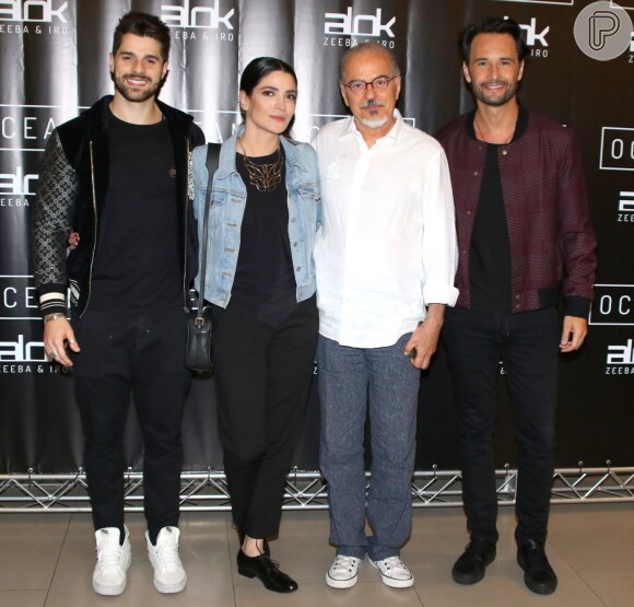 Rodrigo Santoro na festa de lançamento do clipe 'Ocean', do DJ Alok, em São Paulo, na terça-feira, 24 de abril de 2018. Maria Manoella e Genézio de Barros prestigiaram o evento