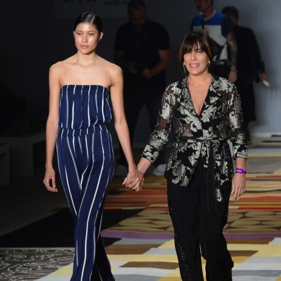 Gloria Pires grava reta final de personagem em 'O Outro Lado do Paraíso' na SPFW nesta quarta-feira, dia 25 de abril de 2018