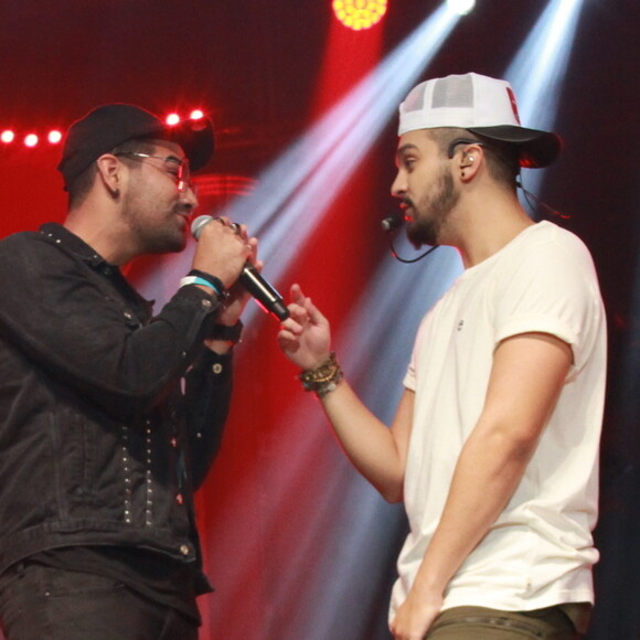 Luan Santana e Dilsinho fizeram dueto em 'Refém'