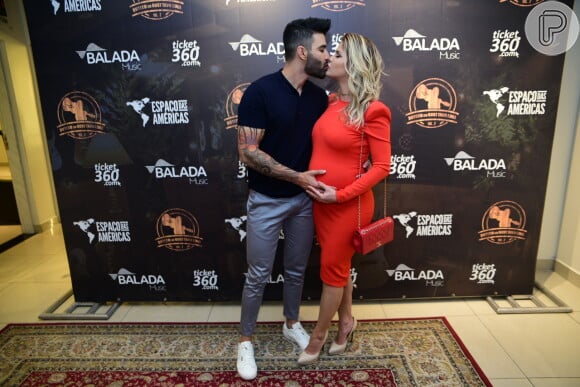 Gusttavo Lima está esperando o segundo filho com a mulher, Andressa Suita