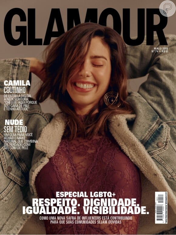 Camila Coutinho é a capa de maio da revista 'Glamour'