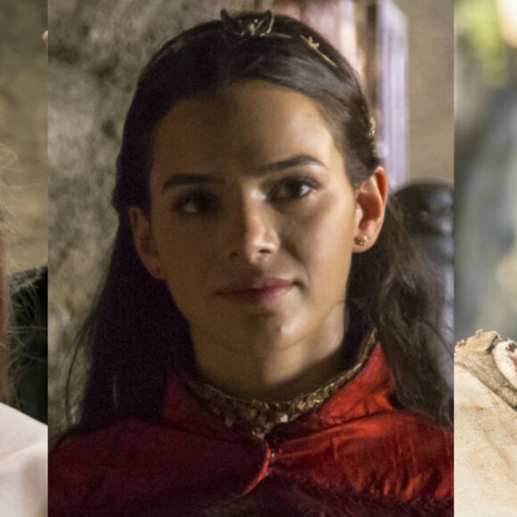 Amália (Marina Ruy Barbosa) diz que Catarina (Bruna Marquezine) pode ser culpada pela morte de Constantino (José Fidalgo) , na novela 'Deus Salve o Rei'