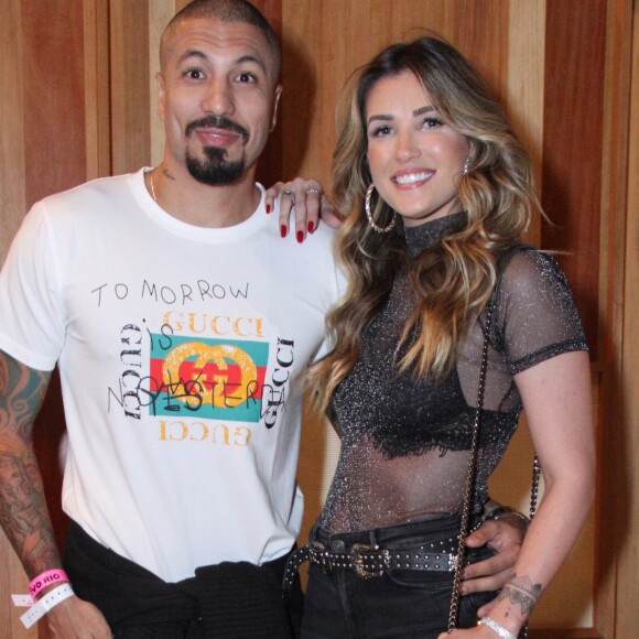 Aline Gotschalg e Fernando Medeiros recentemente reataram o casamento