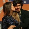 Deborah Secco lançou a novela 'Segundo Sol' com o marido, Hugo Moura, no Circo Voador, no Rio, nesta terça-feira, 8 de maio de 2018
