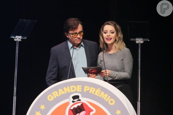 Sandy e mais artistas prestigiam a 4ª edição do prêmio Risadaria em São Paulo, na terça-feira, 8 de maio de 2018