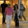 Renato Aragão contou com a companhia da filha Lívian Aragão durante jantar no shopping Village Mall, na Zona Oeste do Rio de Janeiro, na noite deste sábado, 5 de julho de 2014