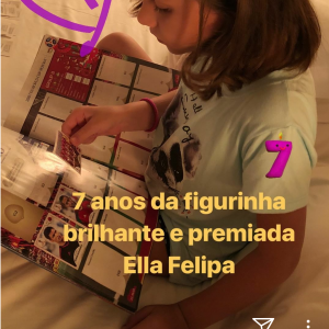 Mariana Ribeiro parabenizou Ella Felipa, filha de Fabio Assunção, pelo aniversário de 7 anos