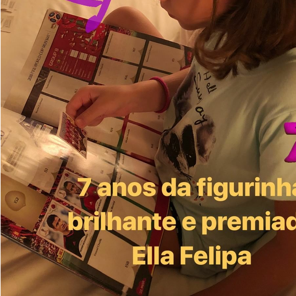 Mariana Ribeiro parabenizou Ella Felipa, filha de Fabio Assunção, pelo aniversário de 7 anos