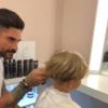 Carol Dantas filmou o filho, Davi Lucca, cortando o cabelo nesta quinta-feira, 10 de maio de 2018