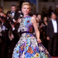 Balonê para colorir: Cate Blanchett une design extravagante e elegância em look