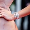 Bella Hadid investiu em uma pulseira de diamantes no Festival de Cannes nesta sexta-feira, 11 de maio de 2018