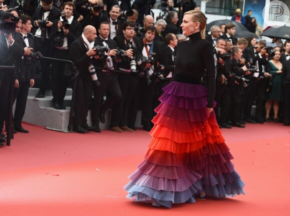 Camadas do vestido Givenchy de Cate Blanchett dão movimento à peça