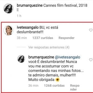 Bruna Marquezine, elogiada por Ivete Sangalo, retribui: 'Você é deslumbrante'