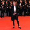 Kristen Stewart prestigiou a exibição do filme 'Knife + Heart' no Palais des Festivals, durante o Festival de Cannes, em 17 de maio de 2018