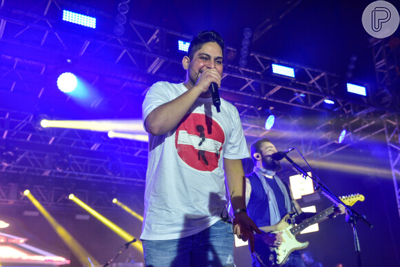 A dupla Jorge e Matheus fez show no Villa Country, em São Paulo, nesta quinta-feira, 18 de maio de 2018