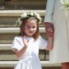 A princesa Charlotte, de 2 anos, esbanjou fofura no casamento de Meghan Markle e do príncipe Harry neste sábado, 19 de maio de 2018