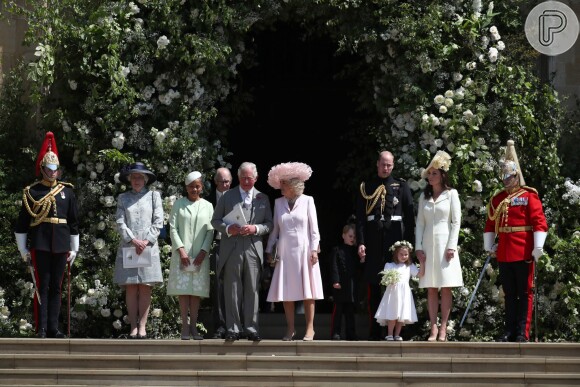 Charlotte e George, filhos de Kate Middleton e do príncipe William roubaram a cena no casamento de Meghan Markle e do príncipe Harry