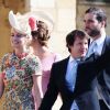 Sofia Wellesley, mulher do cantor James Blunt, foi outra a apostar em estampa floral para o casamento do príncipe Harry com Meghan Markle