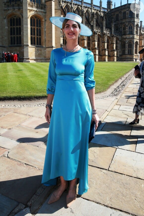 Delfina Blaquier apostou em vestido Ácheval para o casamento do príncipe Harry com Meghan Markle