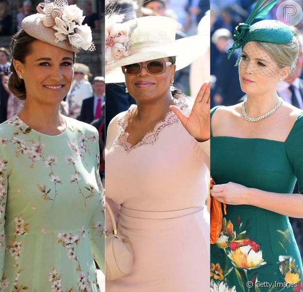 Elegância e estilo clássico ditaram os looks do casamento de Meghan Markle com o príncipe Harry