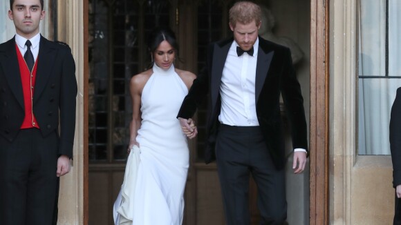Meghan Markle usa vestido Stella McCartney em festa de casamento com Harry