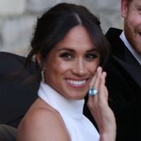 Meghan Markle usa anel da princesa Diana em recepção de casamento com Harry